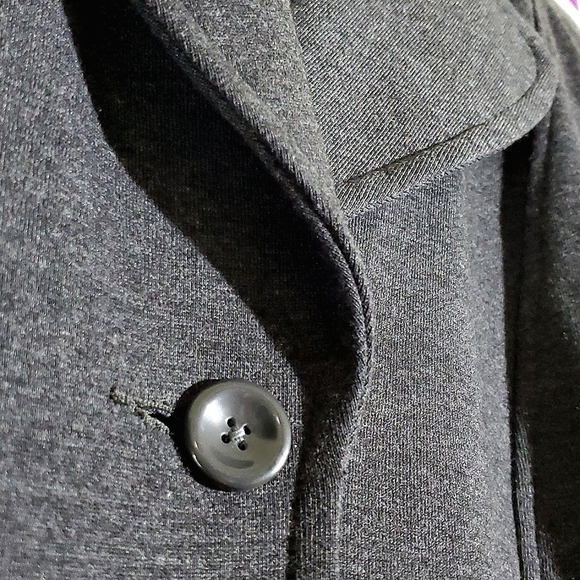 Original Nicole Miller Dark Grey 3-Button Blazer Coat -Size Large (extra button) - Picture 5 of 12